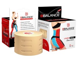 Лента эластичная для тела BBalance Tape (BBTape) Кинезио-тейп лимф нестерильный перфорированный на клеевой основе р. 5мх5см