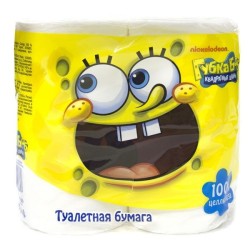 Туалетная бумага Губка Боб 4 шт.