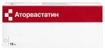 Аторвастатин, таблетки покрытые пленочной оболочкой 10 мг 21 шт