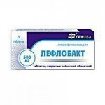 Лефлобакт, таблетки покрытые пленочной оболочкой 500 мг 5 шт
