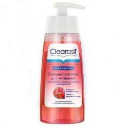 Гель для умывания, Clearasil (Клерасил) 150 мл очищающий с экстрактами клюквы малины и витамином В3