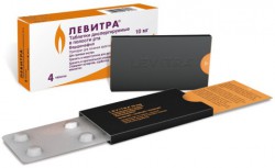 Левитра табл. п/о пленочной 10 мг 4 шт.