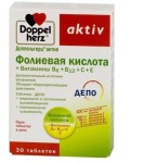 Доппельгерц витал фолиевая кислота+витамины В6+В12+С+Е, таблетки 30 шт