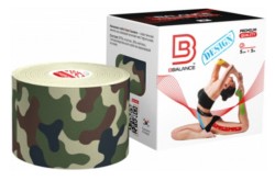 Лента эластичная для тела BBalance Tape (BBTape) Кинезио-тейп дизайн нестерильный на клеевой основе р. 5мх5см