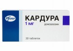 Кардура, таблетки 1 мг 30 шт