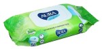 Туалетная бумага влажная, Aura (Аура) 50 шт Ультра комфорт алоэ вера с крышкой