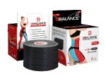 Лента эластичная для тела, BBalance Tape (BBTape) (ББаланс тейп (БиБи тейп)) р. 5мх5см Кинезио-тейп лимф нестерильный перфорированный на клеевой основе черный