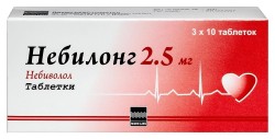 Небилонг табл. 2.5 мг 30 шт.