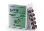 Карсил, таблетки покрытые оболочкой 22.5 мг 80 шт