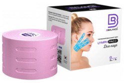 Лента эластичная для лица BBalance Tape (BBTape) Кинезио-тейп лимф фэйс нестерильный перфорированный на клеевой основе р. 5мх5см