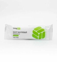 Бинт марлевый медицинский стерильный, р. 7мх14см 1 шт ЭверсМед инд. уп.