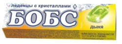 Леденцы Бобс с кристаллами дыня БАД 10 шт. 3.5 г