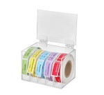 Лоток для этикеток, р. 123х88х88мм 1 шт из оргстекла закрытый с крышкой на 5 рулонов по 500 штук